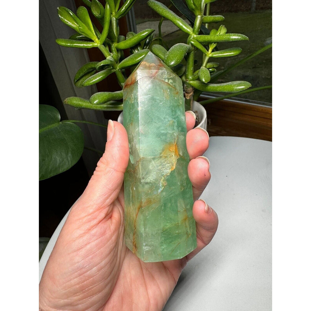 Fluorite Crystal Tower 5" tall