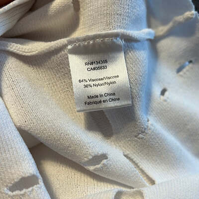 Andrea Jovine laser cut drape sweater sz Small / Medium