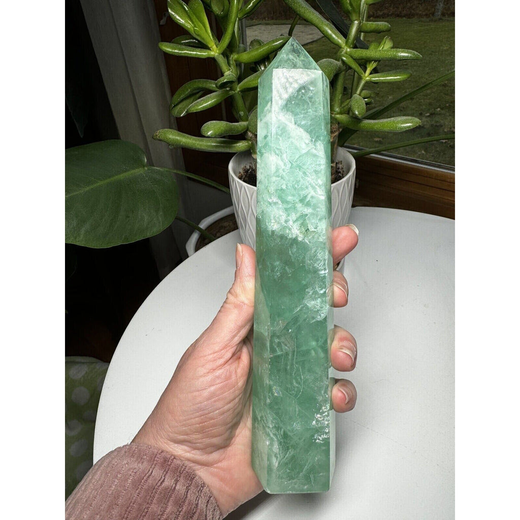 Fluorite Crystal Tower 8.5" tall