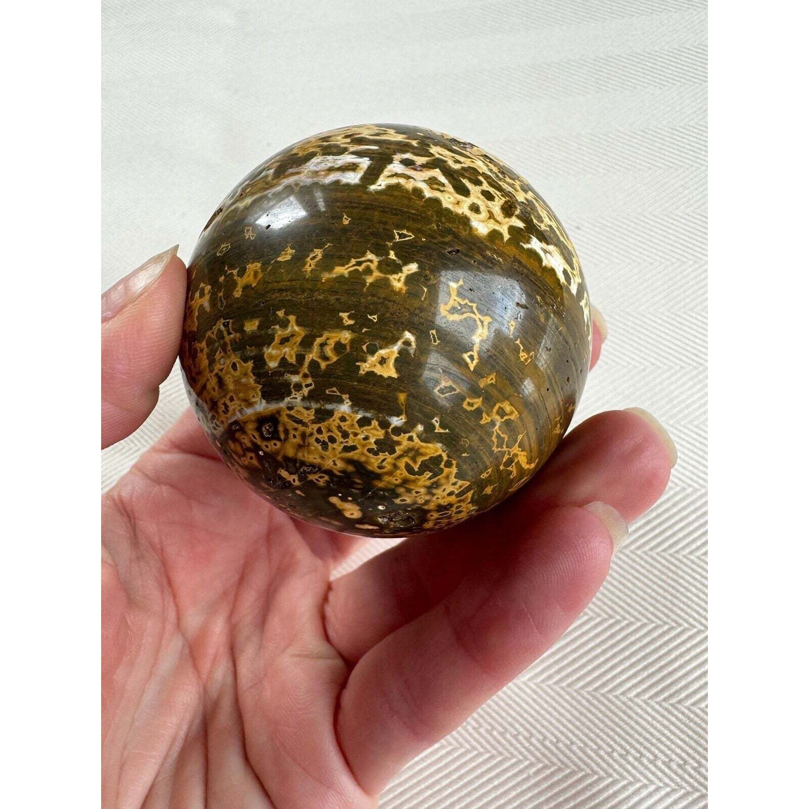 8th vein Ocean Jasper Crystal sphere