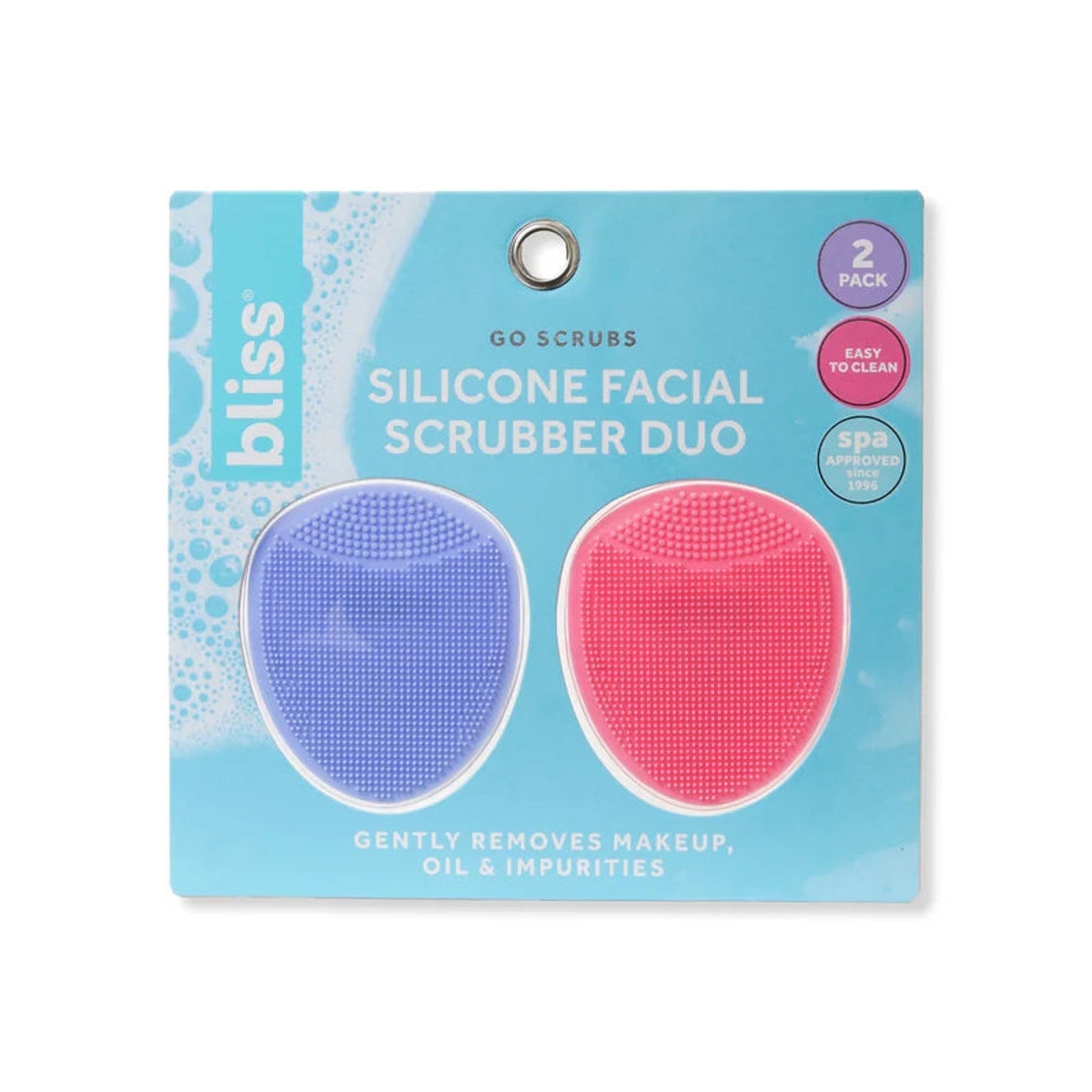 bliss go scrubs Silicone Facial Scrubber Duo