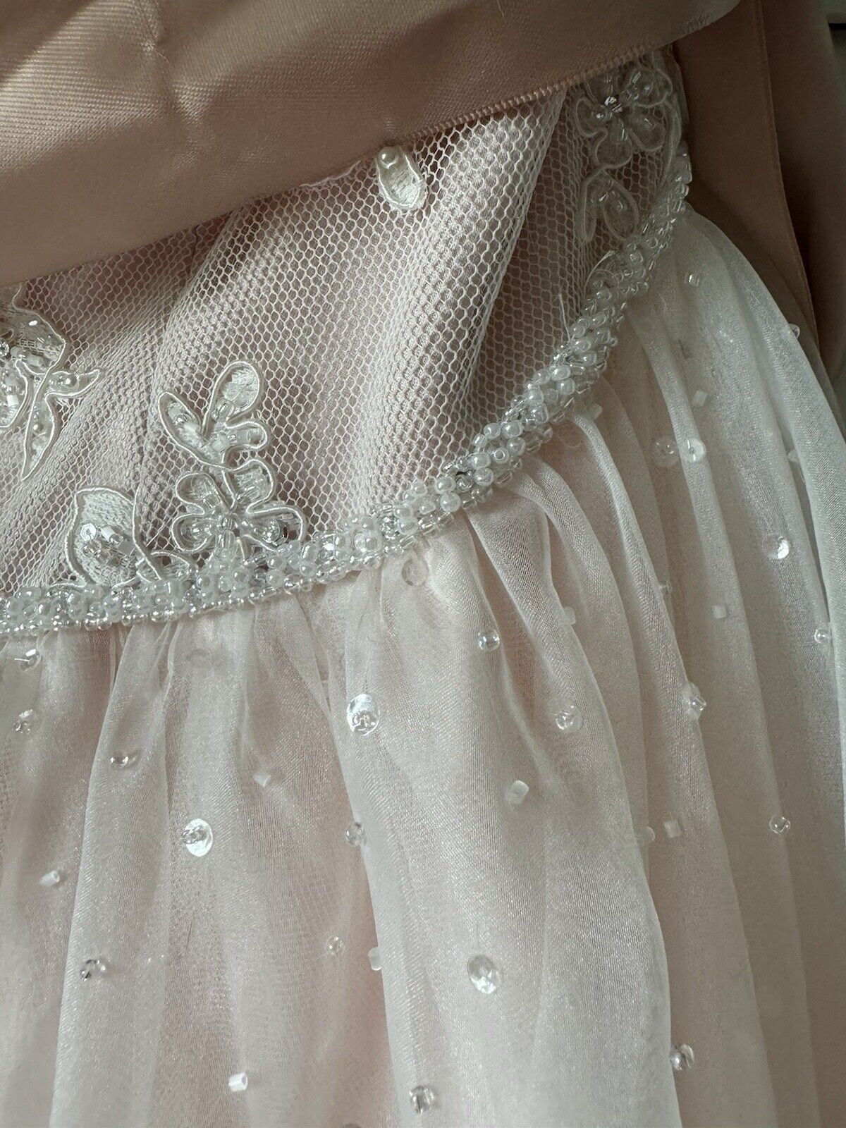 Mori Lee Blush Pink Ball Wedding Prom Special Event Gown Size 10