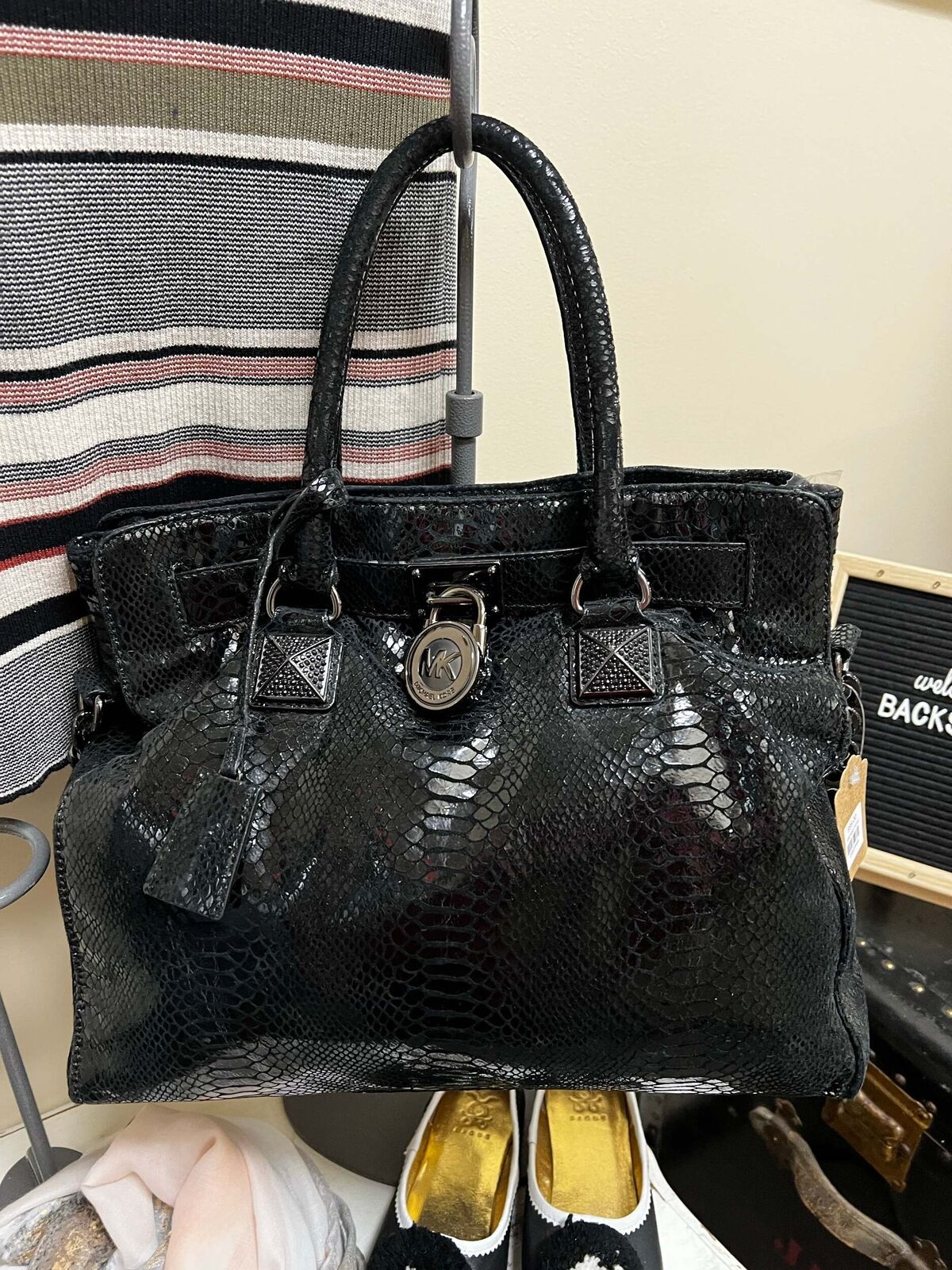Michael Kors black classic tote