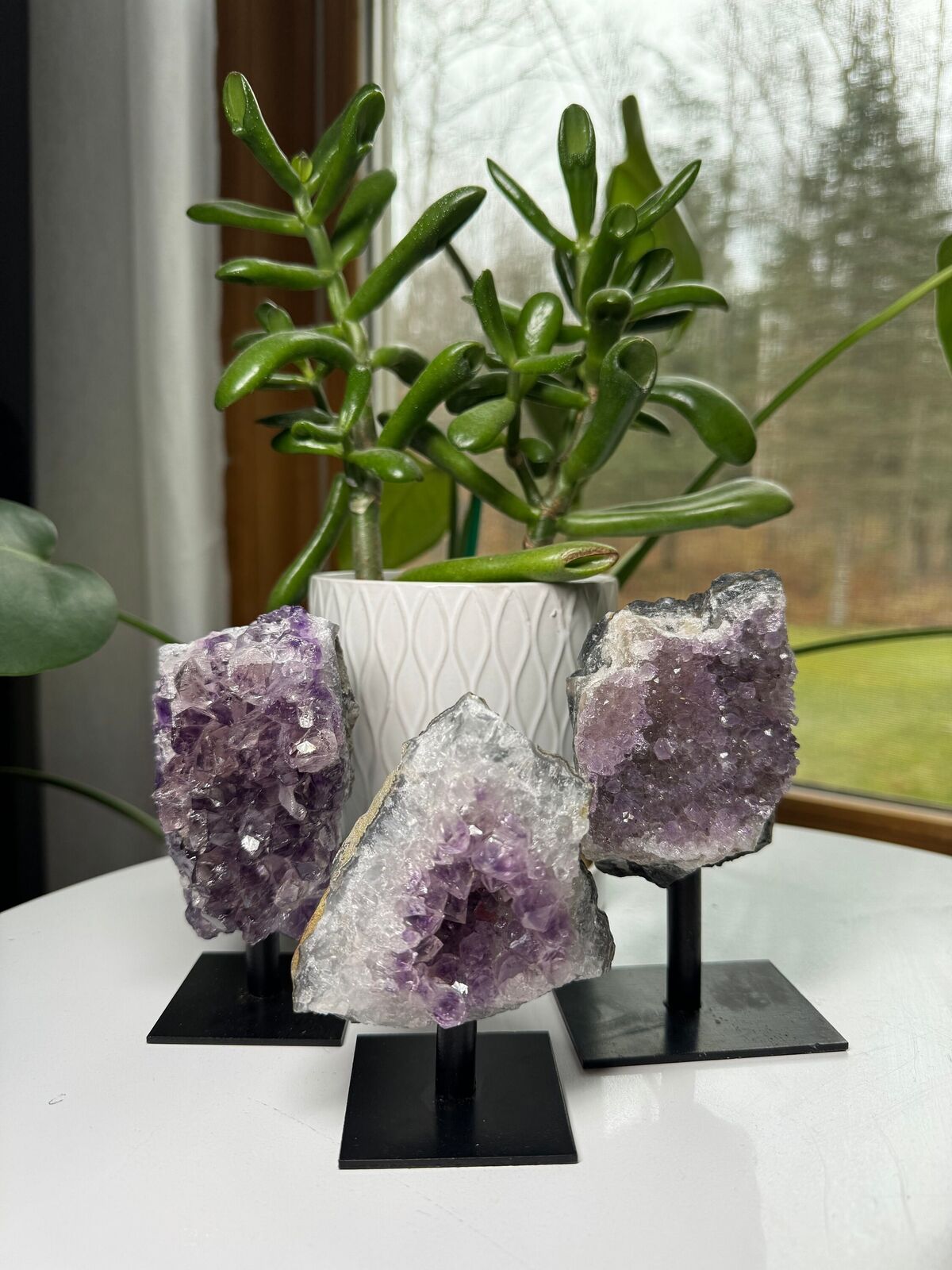 Amethyst Cluster on stand