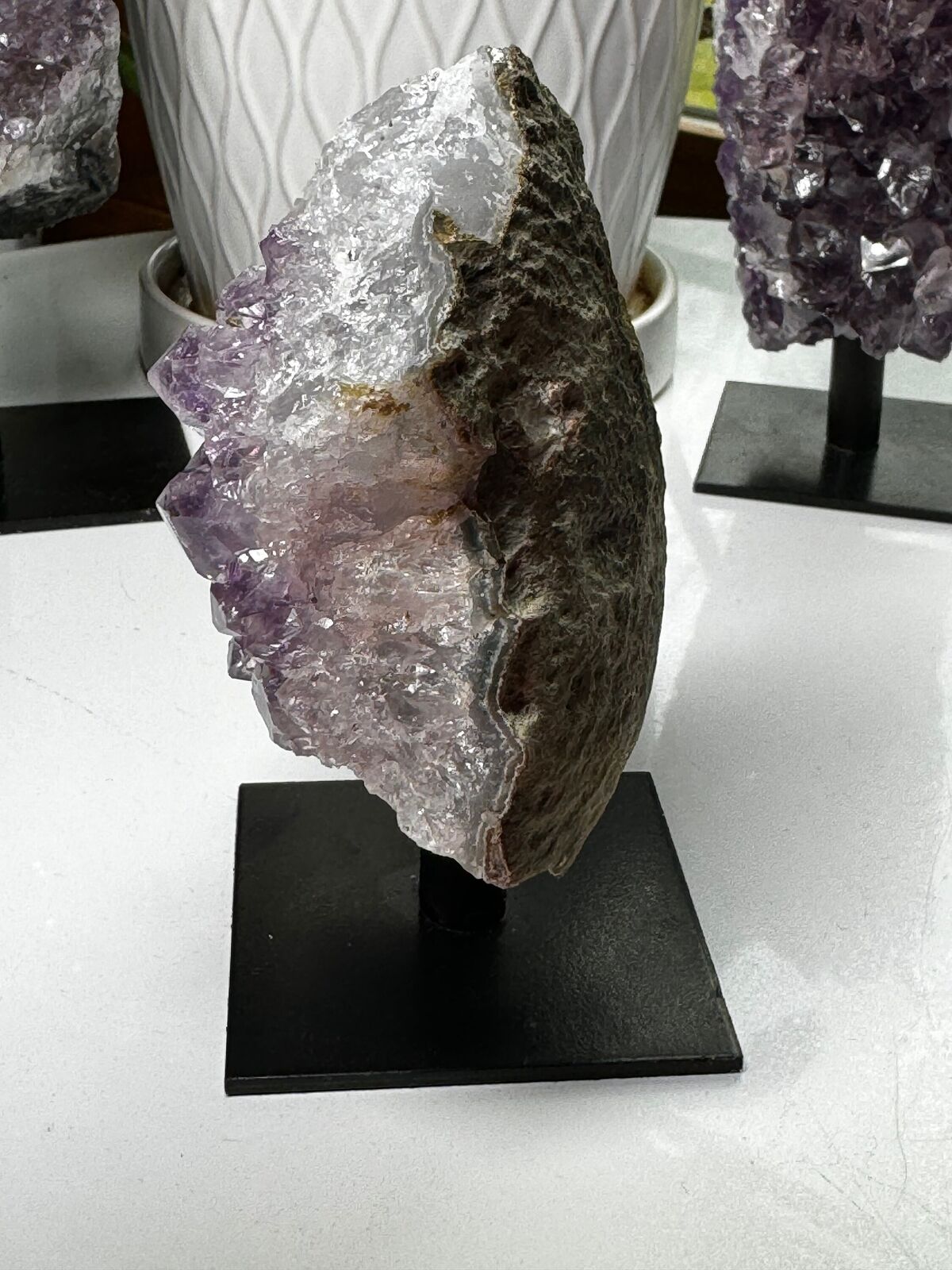 Amethyst Cluster on stand