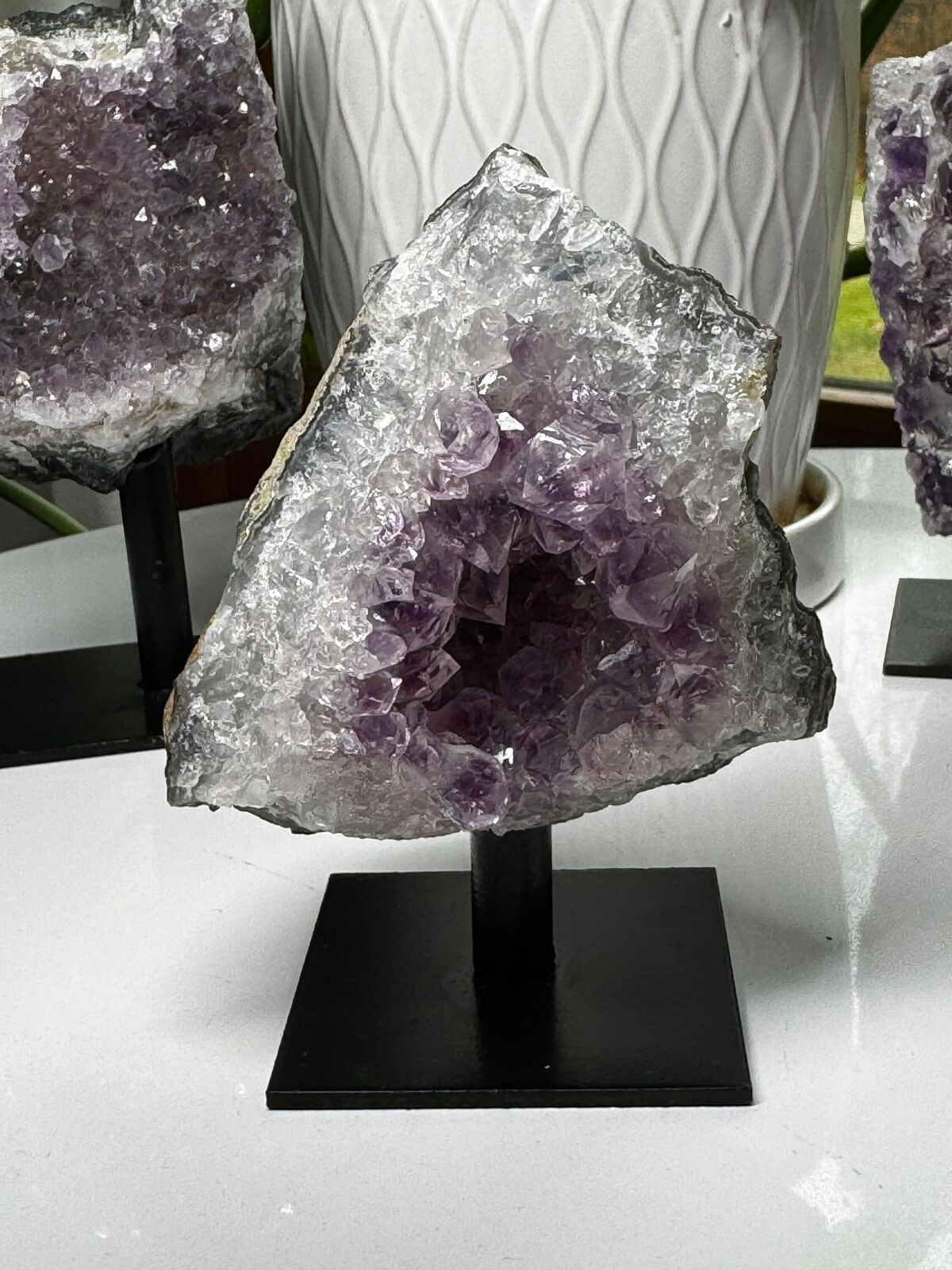 Amethyst Cluster on stand