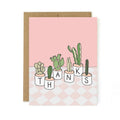 Succulent Cactus Thank You Card