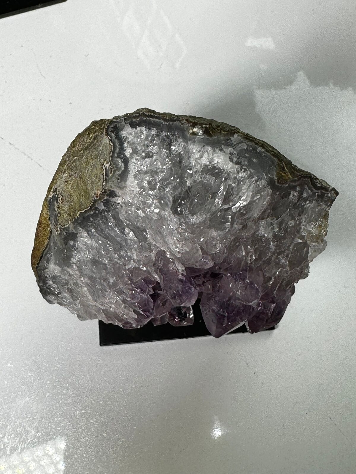 Amethyst Cluster on stand