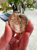 Heart Worry Stone Palm Sphere Stand