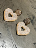 Baublebar Pink Heart Geode Earrings