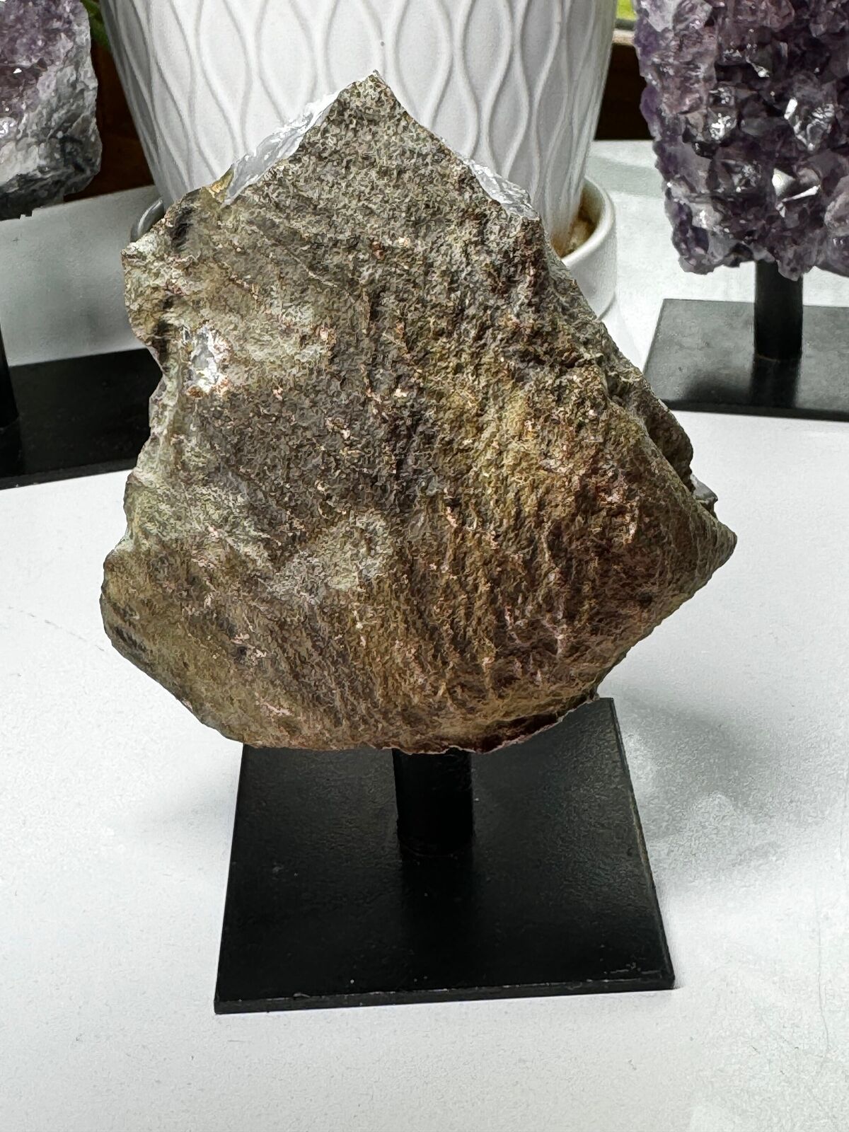 Amethyst Cluster on stand