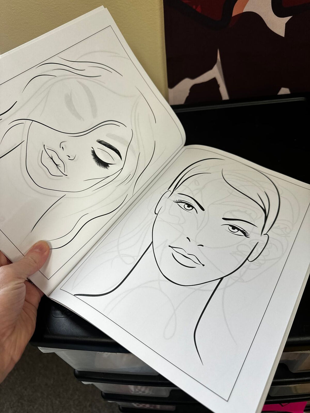 Faces Coloring Book