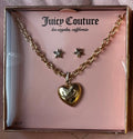 Juicy Couture Heart pendant necklace set