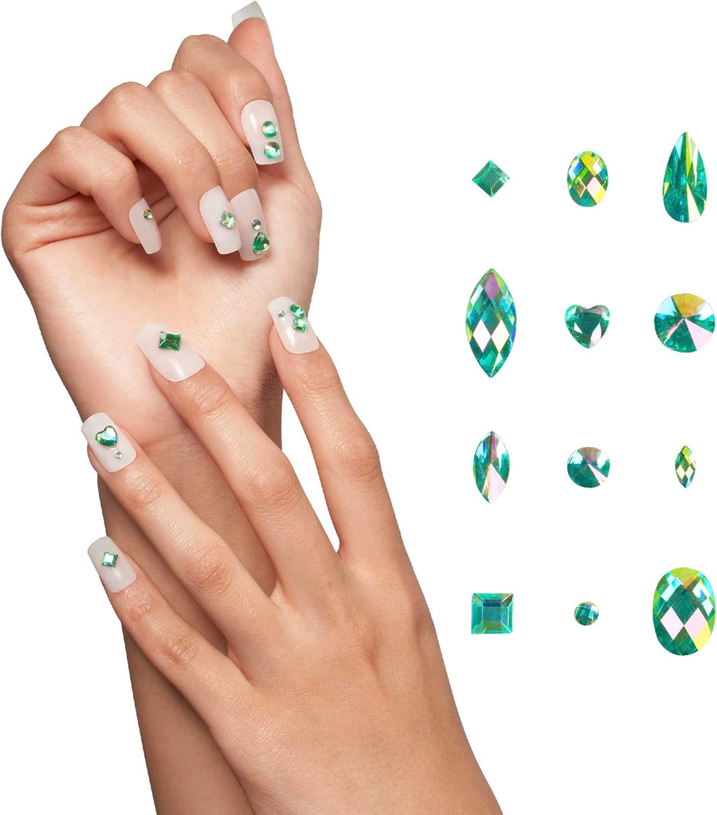 Gold Finger Multi-Shape Glue on Nail Art Rhinestones