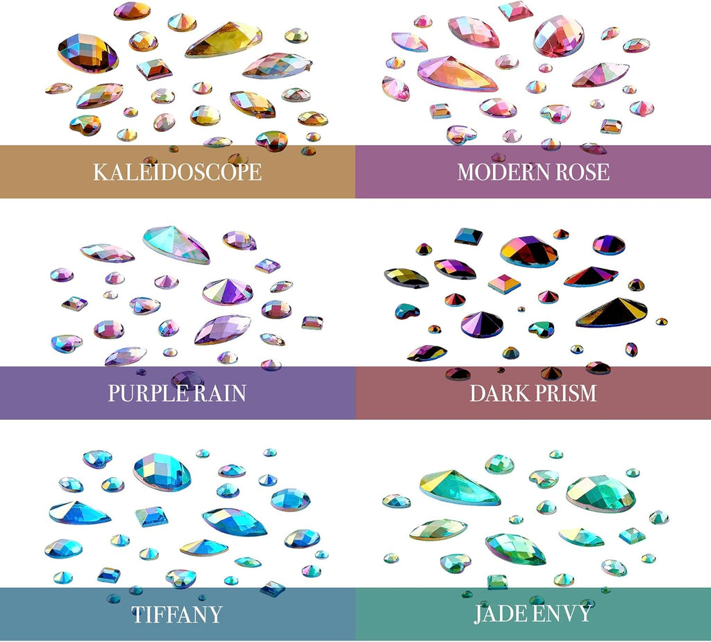 Gold Finger Multi-Shape Glue on Nail Art Rhinestones