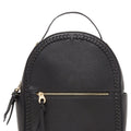 Calpak vegan leather round top Kaya mini backpack in black,