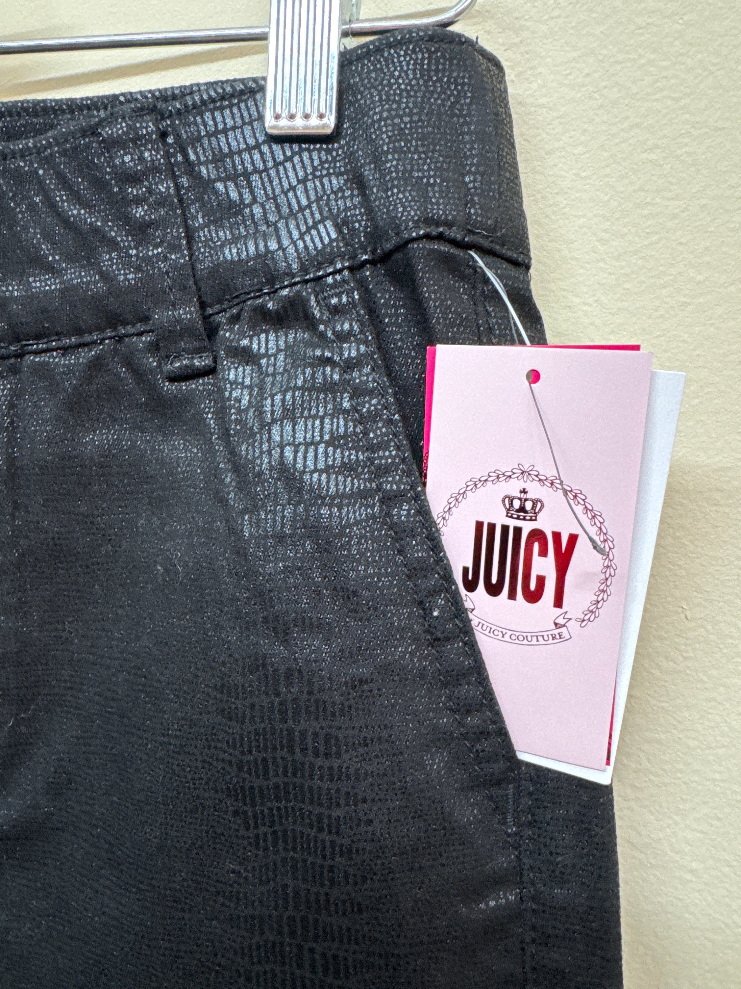 NWT Juicy Couture Beverly Skinny Pants – Size 2 (Black Snakeskin Print)