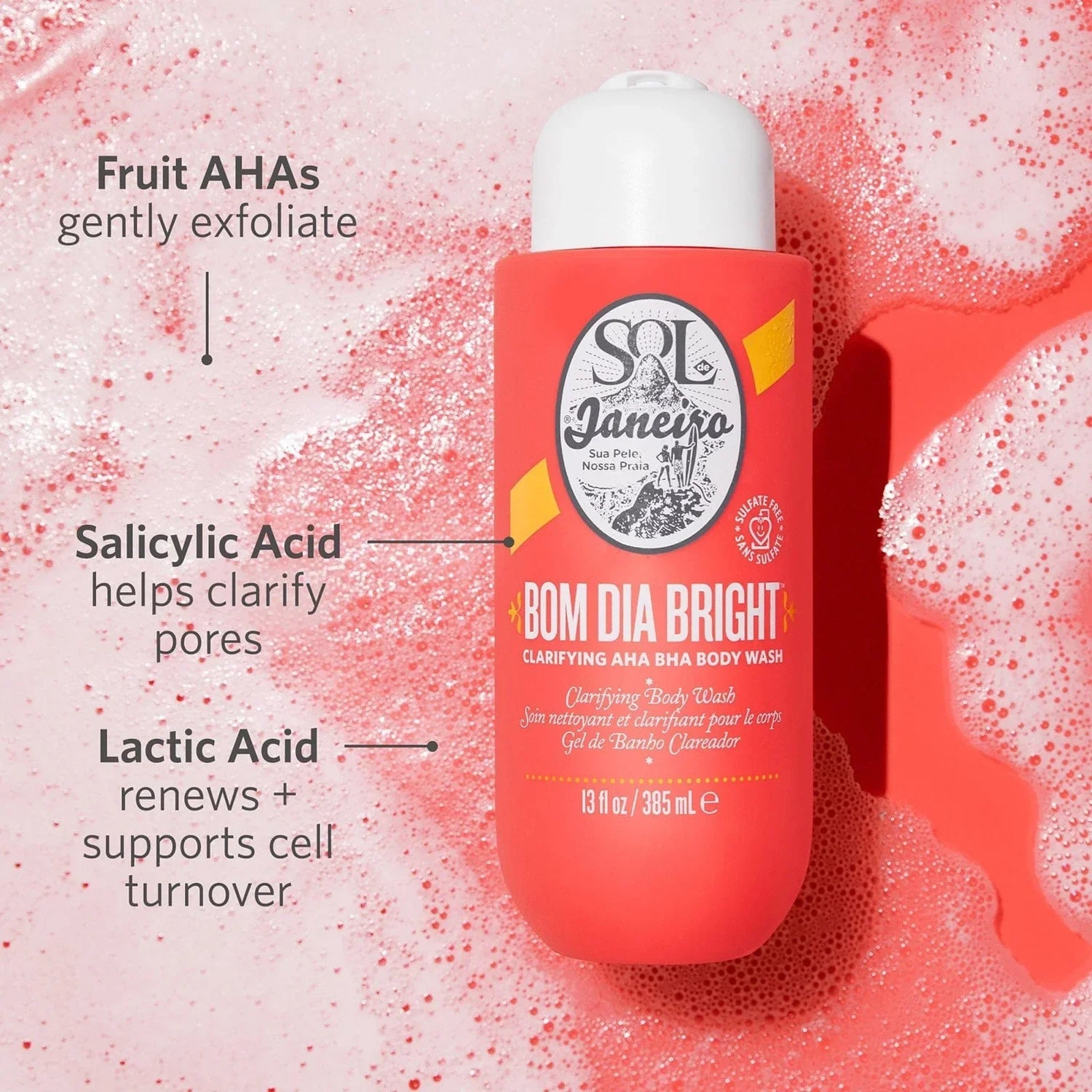 Sol de Janeiro Bom Dia Bright™ Clarifying AHA Body Wash – 13 oz