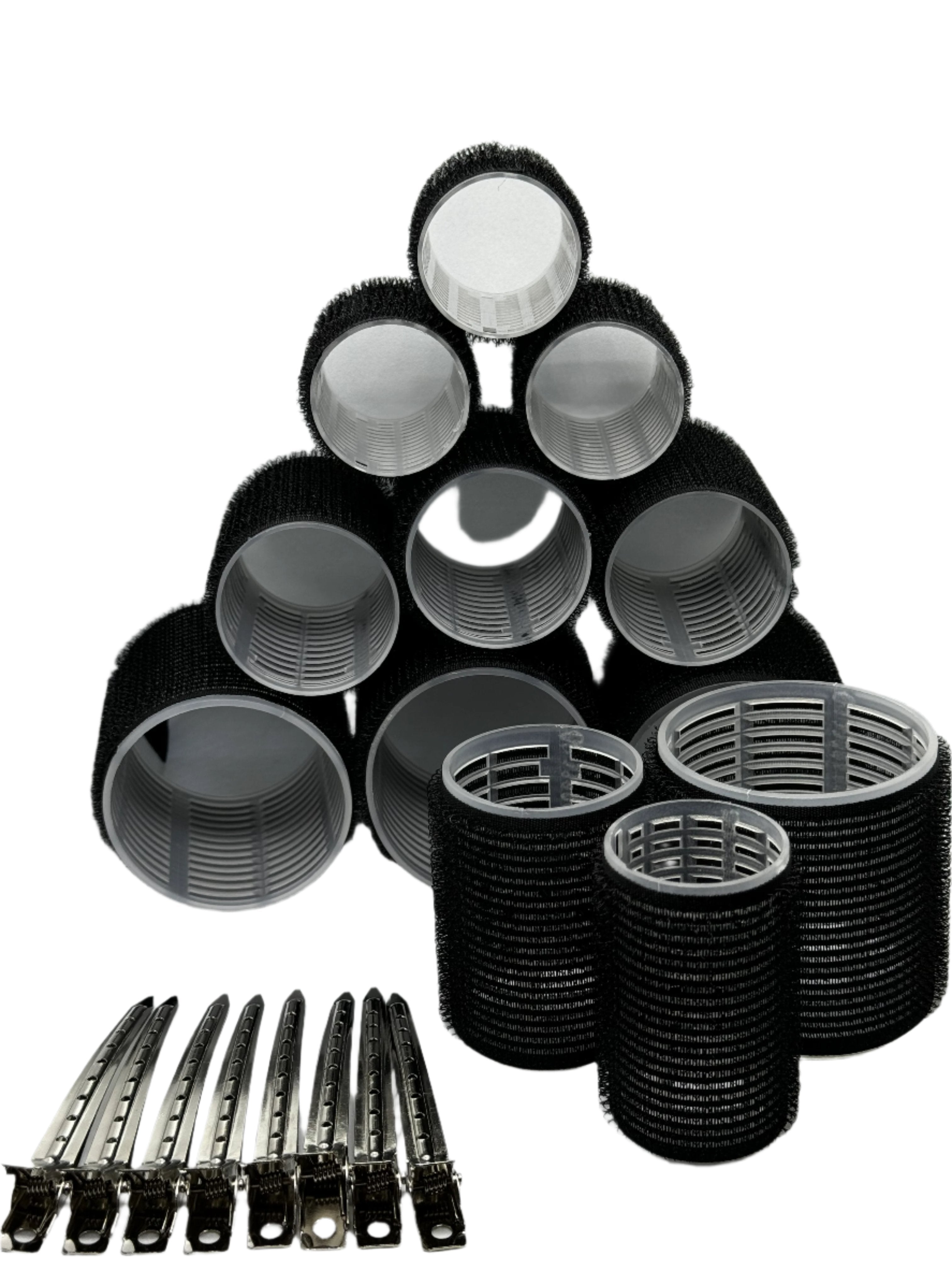 Velcro Hair Rollers with clips