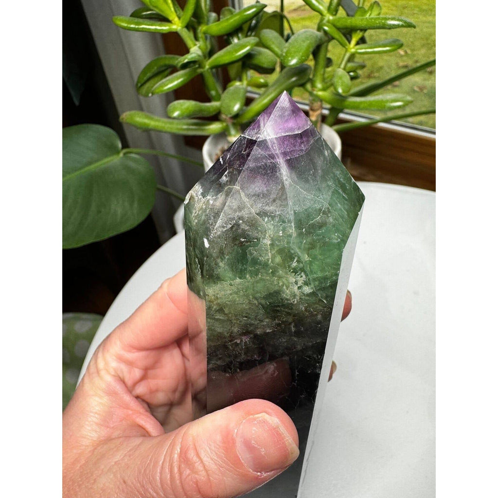 Fluorite Crystal Tower 7" tall