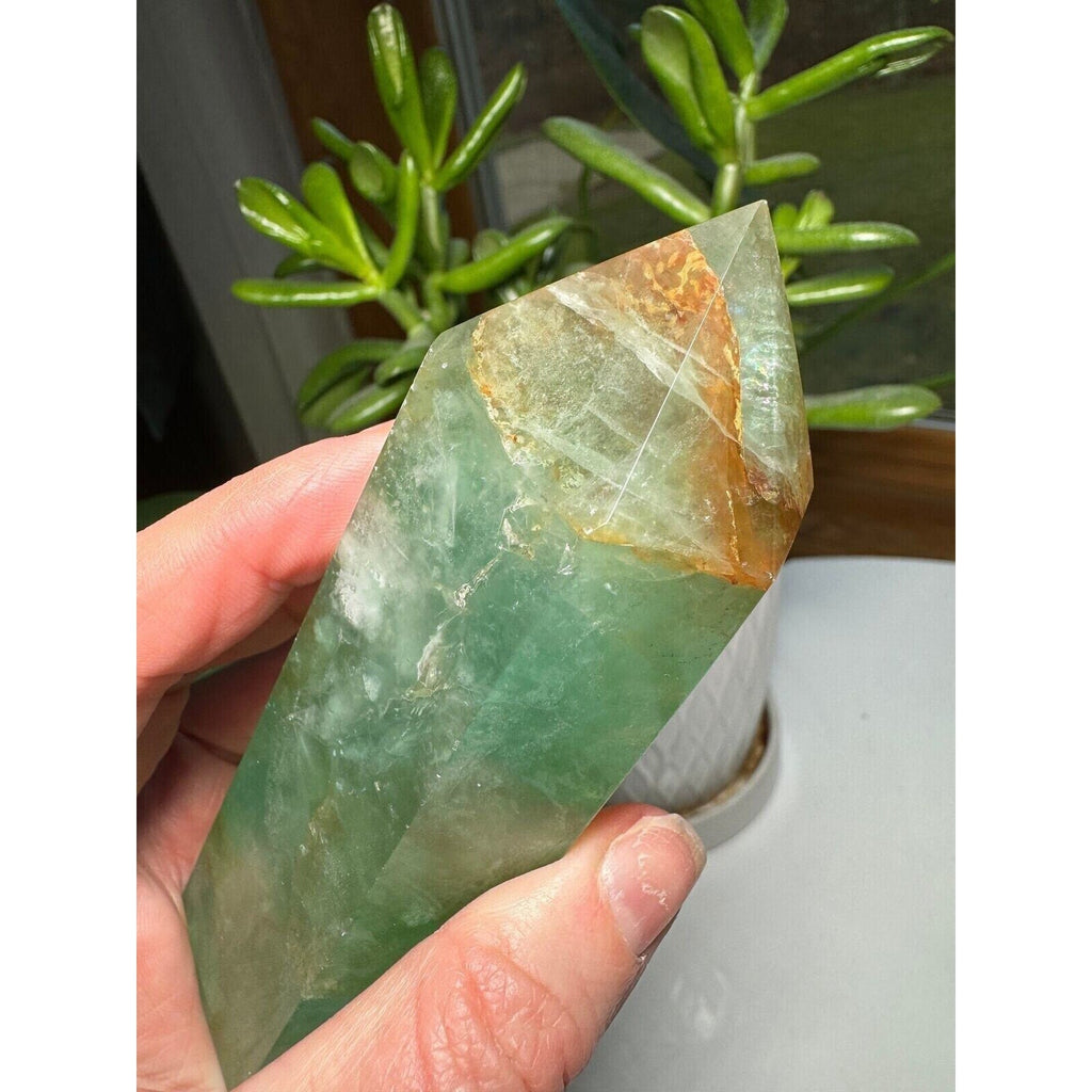 Fluorite Crystal Tower 5" tall