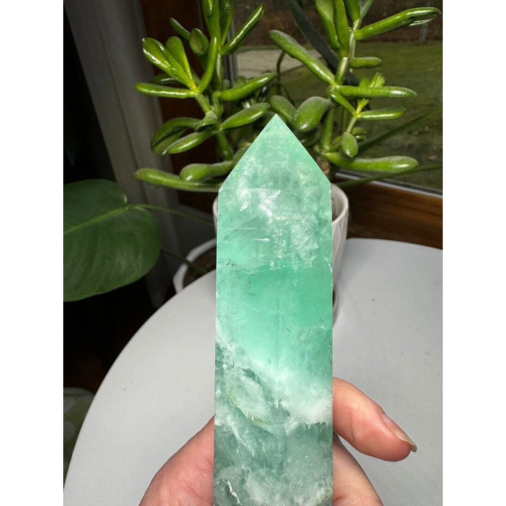 Fluorite Crystal Tower 8.5" tall