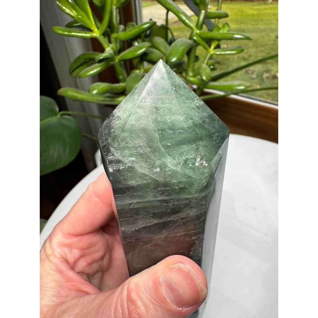 Fluorite Crystal Tower 6.25" tall
