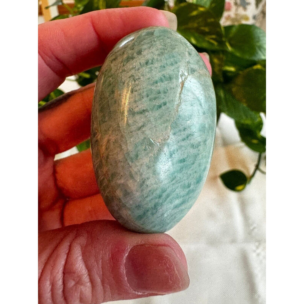 Amazonite Crystal Palm Stone