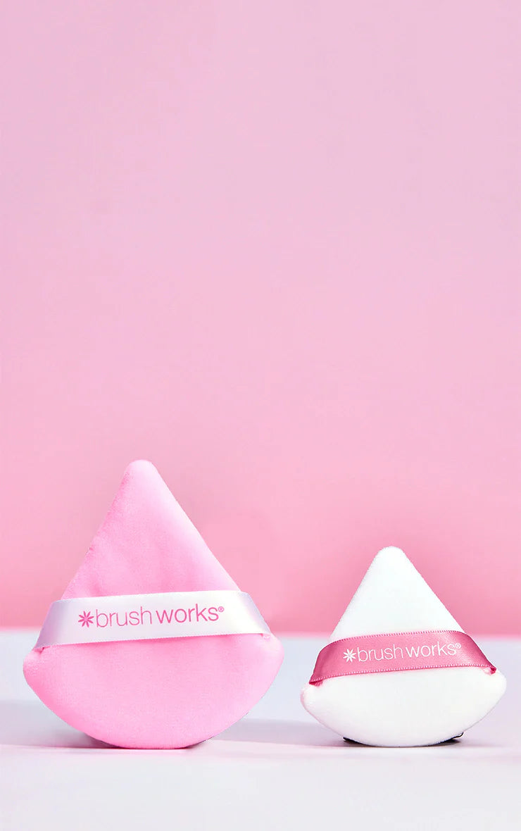 Brush Works Triangle Puff Duo