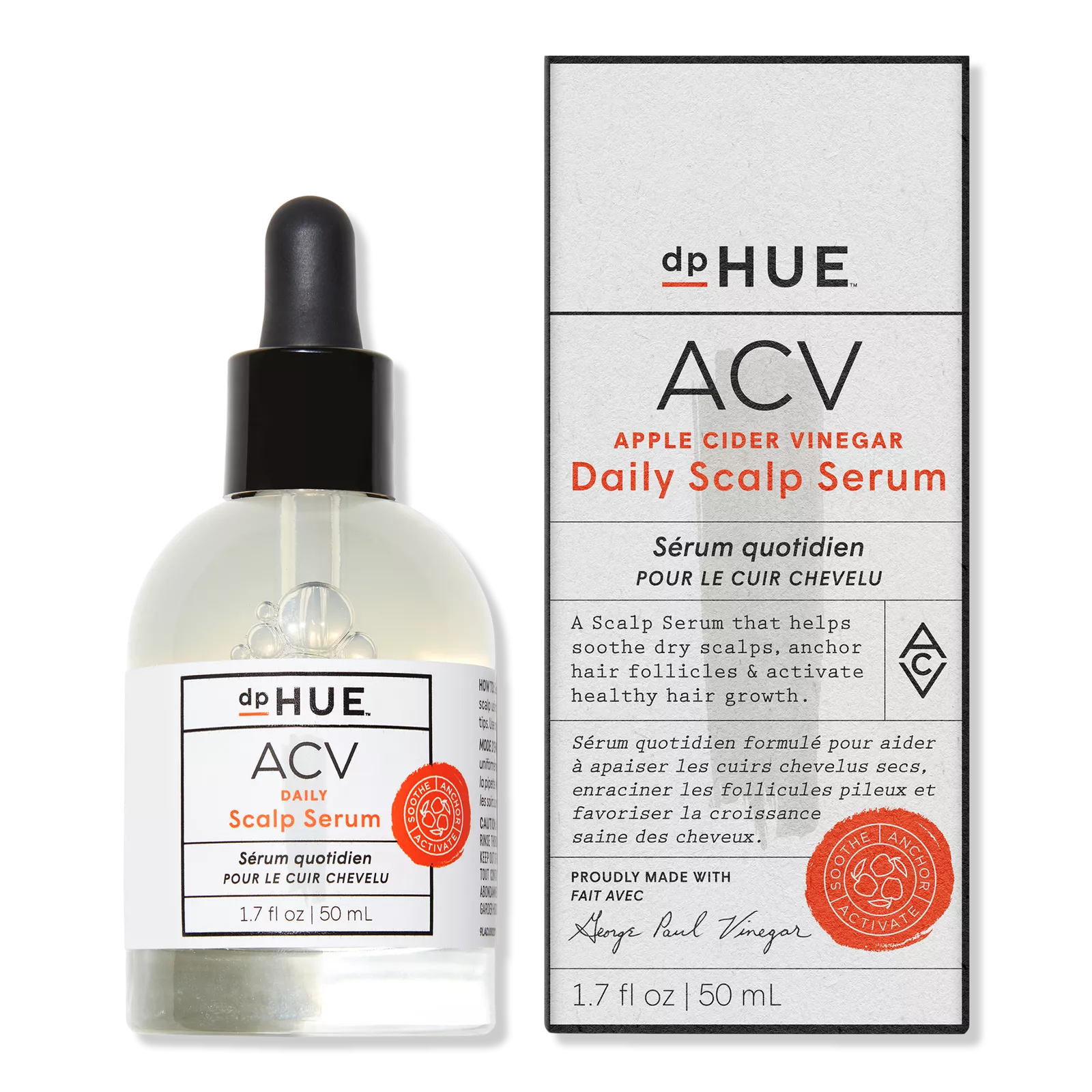 HUE ACV Apple Cider Vinegar DAILY SCALP Hair Treatment